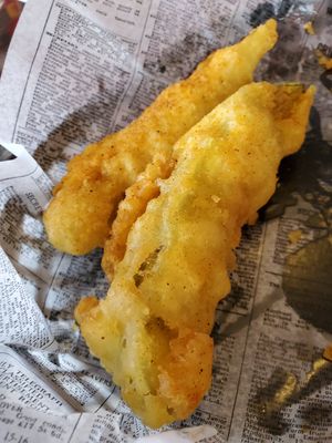 Fried pickles at Little City Grille in Boulder City