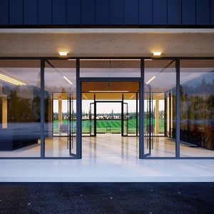 Entrance to golf club lobby at Golf Exécutif Montréal - Le Lounge in Montreal