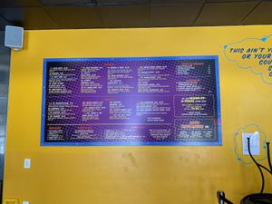 Menu board at Ike's in Vacaville
