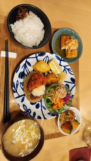 Tasty and filling..yum ! at Tsubame Kissashitsu in Kurashiki