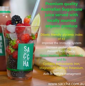 Be Healthy Life is Sweet at Saccha Sugarcane Juice Bar in Dandenong