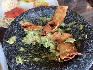 Guacamole with potatoes taco  at Frida's Gourmet Mexican Cuisine in Anacortes