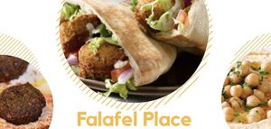 Falafel Place at Falafel Place in Tel Aviv
