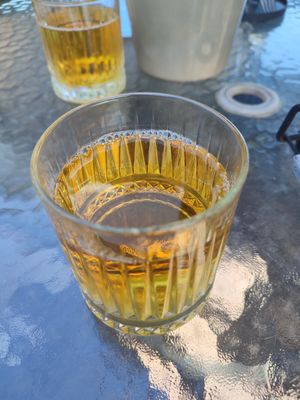 apple juice at Castello Pizzeria in Kuressaare