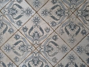 charming tiles at Good Mood Food in Kuressaare
