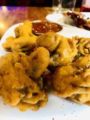 Mushroom pakora  at Obsession of India in Glasgow