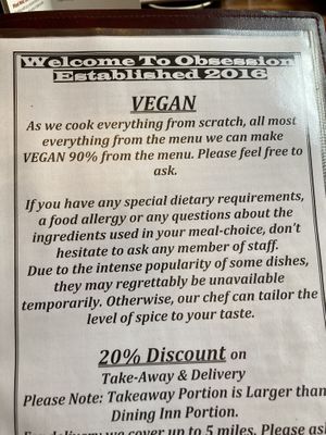   at Obsession of India in Glasgow