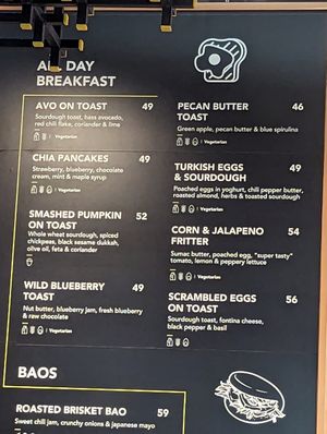 Smashed pumpkin toast at DXB - FIX - T3 - B3 in Dubai