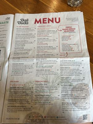 Menu June  at Bali Buda in Ungasan