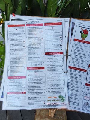 Menu! at Bali Buda in Ungasan