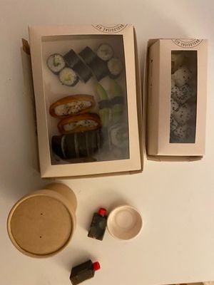 vegan sushi at Letz Sushi - Vesterbro in Copenhagen