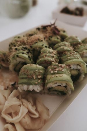 vegan sushi at Letz Sushi - Vesterbro in Copenhagen