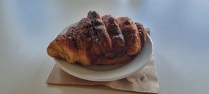 Crossiant at Aubergine in Cardiff