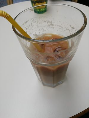 My iced coffee was so nice, I'd drank most of it before I thought to review it at Aubergine in Cardiff
