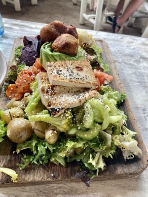 Vegan share plate for two  at Painapol in Holbox