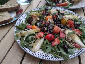 Vegan salad. Delicious! at Vita Organica Slow Food & Liv (-ing) in Busturia