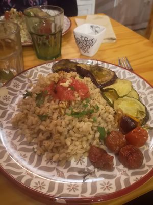 Delicious barley with vegetables at Vita Organica Slow Food & Liv (-ing) in Busturia