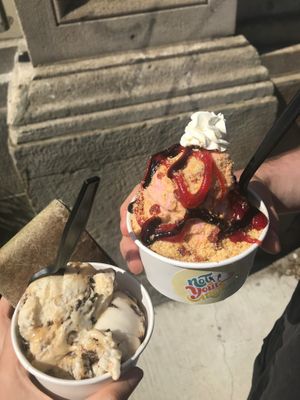 left: salted caramel brownie chunk

right: the red foreman at Not Your Mother in Toronto