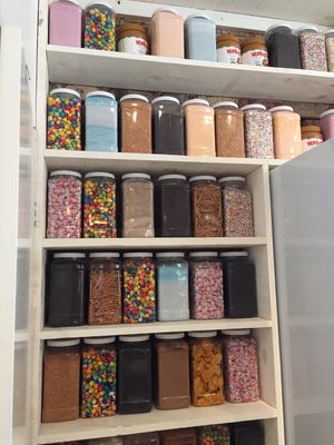 Sooo many amazing toppings! at Not Your Mother in Toronto