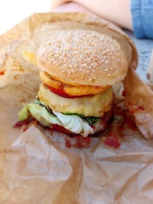 Western burger at VegaSpix in La Ciotat