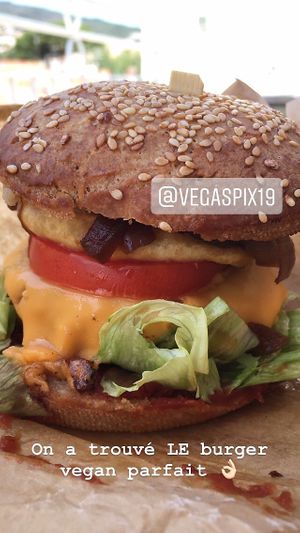 Beyond meat classic burger at VegaSpix in La Ciotat
