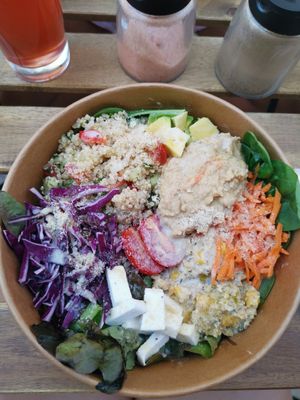 Vegan buddha bowl, delicious😍 at VegaSpix in La Ciotat