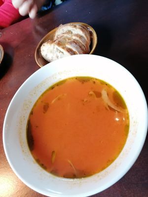 Minestrone. A bit boring, but ok. at VRIENDSCHAP in Middelburg