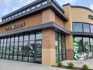 Outside at Crisp & Green in Maple Grove