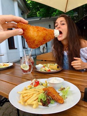 Cheese "smažák" we recommend! at Pilgrim in Brno