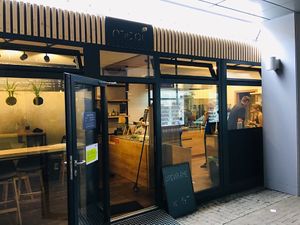 Exterior of Mooi bistro in Brno 
 at Mooi in Brno