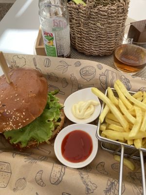 Burger option  at Lacroma in Dubrovnik