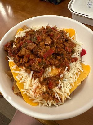 Vegan totopos at Duke's in Miliano