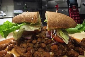 Vegan chili at Leonor's Mexican Vegetarian Restaurant in Studio City