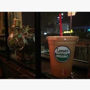 Organic juice bar at Leonor's Mexican Vegetarian Restaurant in Studio City