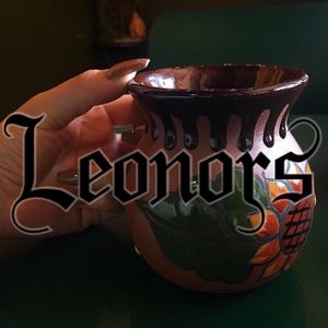 Hot flax seed tea at Leonor's Mexican Vegetarian Restaurant in Studio City