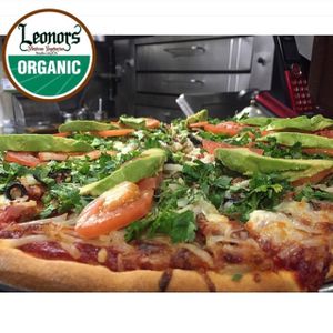 1topping Large Vegan Gluten Free pizza only 10.99$ Only Saturday Sunday and Monday  at Leonor's Mexican Vegetarian Restaurant in Studio City