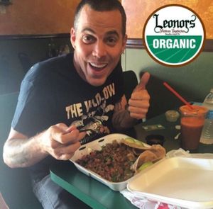 Stevo  at Leonor's Mexican Vegetarian Restaurant in Studio City