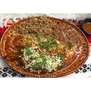 Chile Relleno dinner at Leonor's Mexican Vegetarian Restaurant in Studio City