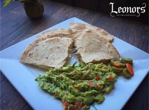Vegetarian Chick'N quesadilla  at Leonor's Mexican Vegetarian Restaurant in Studio City