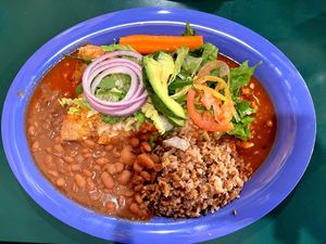   at Leonor's Mexican Vegetarian Restaurant in Studio City
