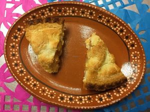 Vegan apple pie at Leonor's Mexican Vegetarian Restaurant in Studio City