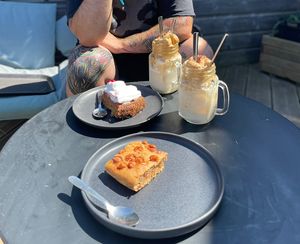 Carot Cake / Peanut Butter Cake Both Gluten Free   at AmaZone Cafe in Moliets