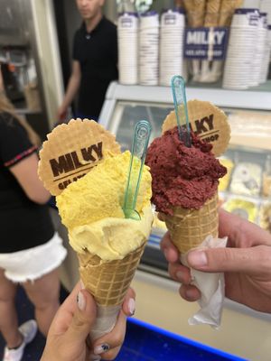   at Gelato Artigianali in Rome