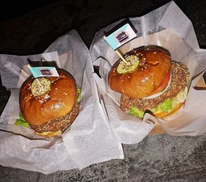 Their classic chicken sandwich - heaven on earth ! insta @ gabeedeeats at Bubbie's - Plant Burgers at Plant Food Lab in Washington