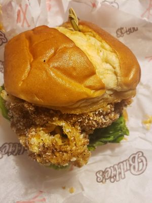 Chick'n sandwich at Bubbie's - Plant Burgers at Plant Food Lab in Washington