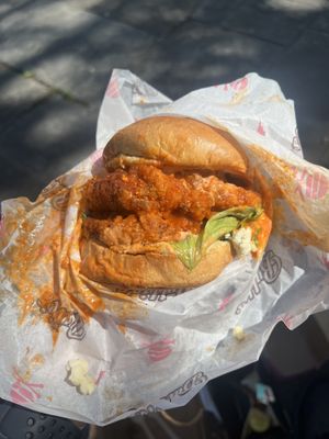 Double chk’n is the way to go  at Bubbie's - Plant Burgers at Plant Food Lab in Washington