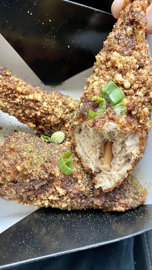 Lemon pepper drummies   at Bubbie's - Plant Burgers at Plant Food Lab in Washington