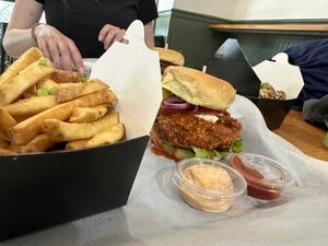 Meal  at Bubbie's - Plant Burgers at Plant Food Lab in Washington