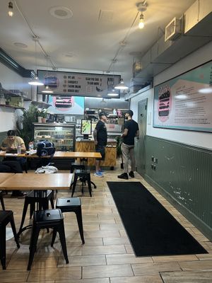 restaurant interior  at Bubbie's - Plant Burgers at Plant Food Lab in Washington