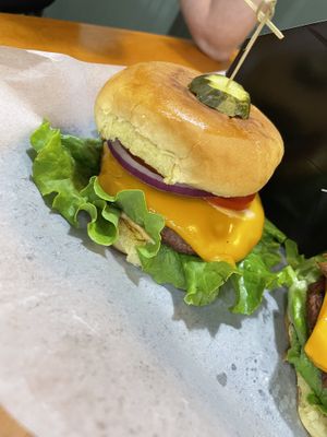 Hamburguesa  at Bubbie's - Plant Burgers at Plant Food Lab in Washington